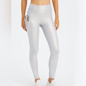 Fabletics Oasis high waisted legging, glitter hologram, size medium